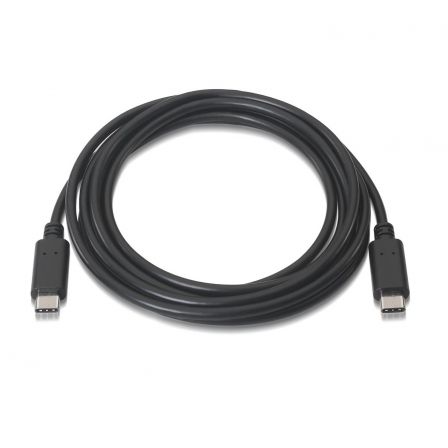 Aisens Cable USB 2.0 USB-C a USB-C 1m Negro Aisens Cable USB 2.0 USB-C a USB-C 1m Negro